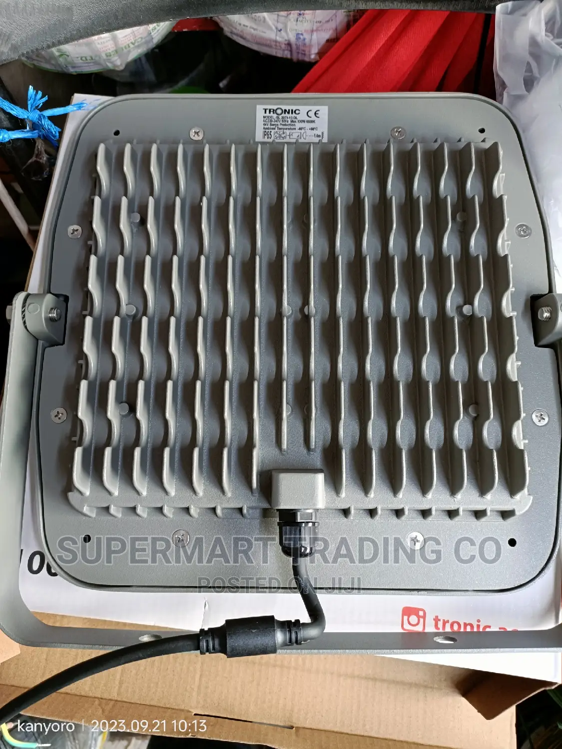 Tronic Floodlight 100wts Grey