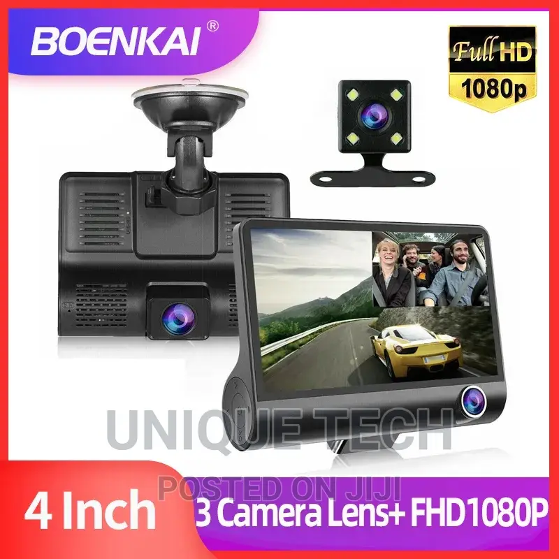 1080p Car DVR Dash Cam Front 4" Inside of Car and Rear