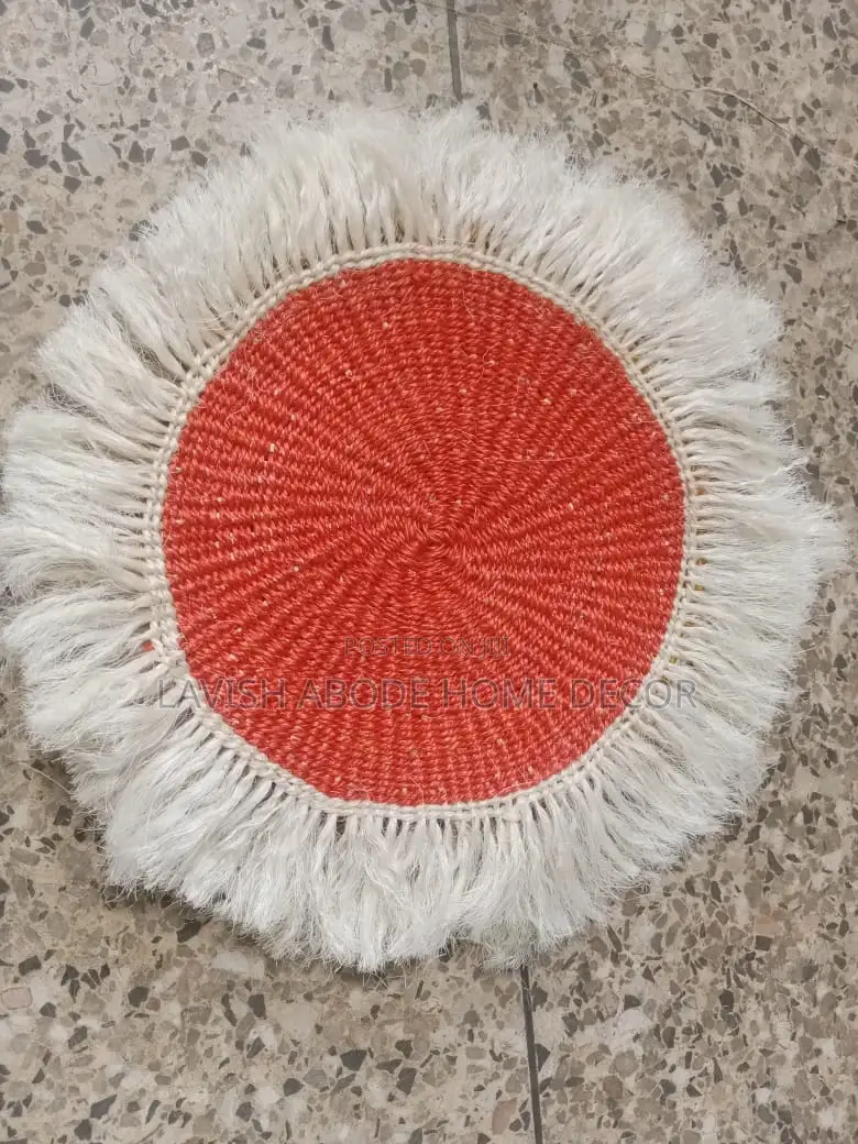 Deep Orange Sisal Mats