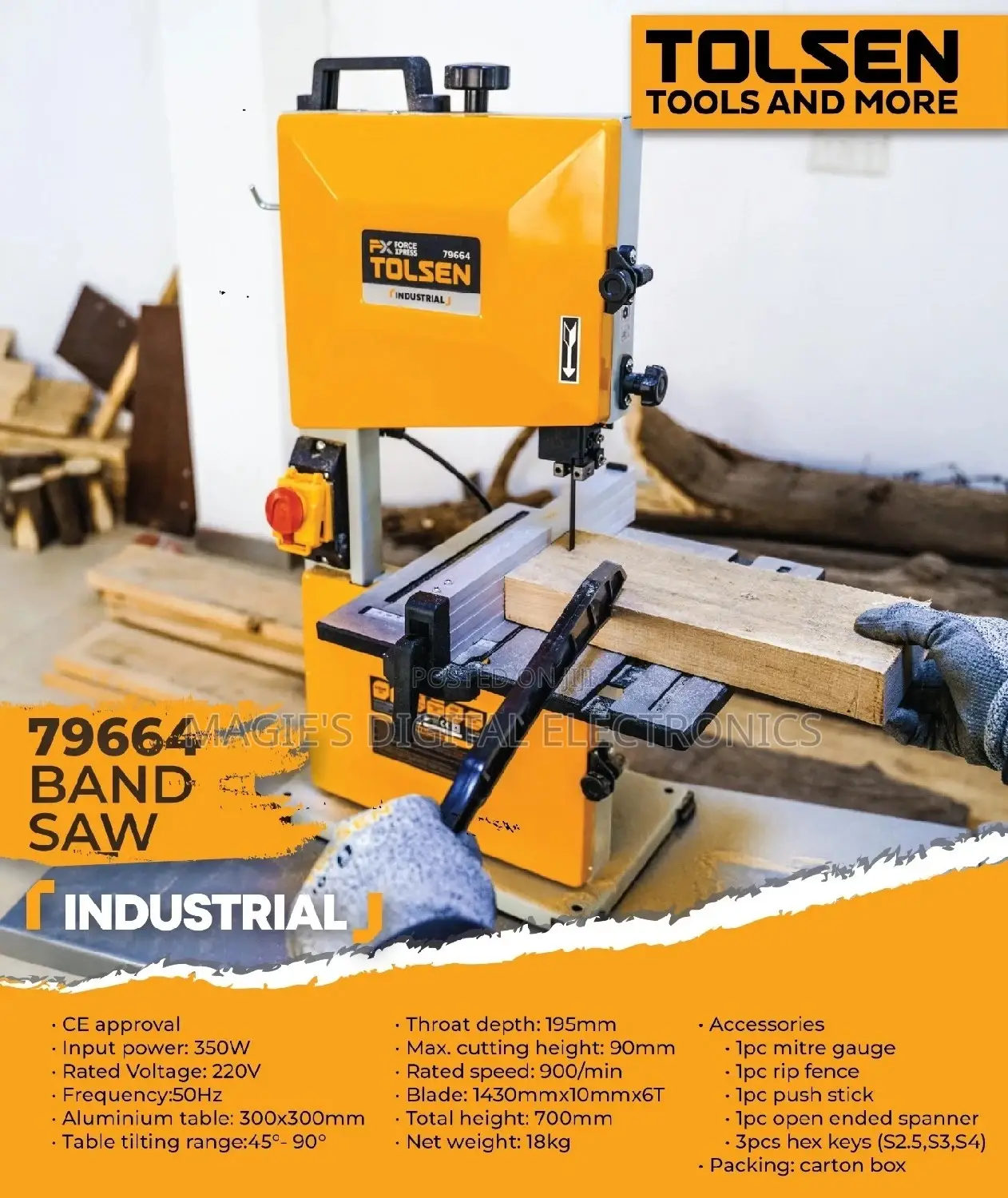 Tolsen Tablet Top Bandsaw