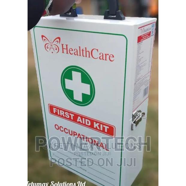 Large White Occupational First Aid Kit" - main view