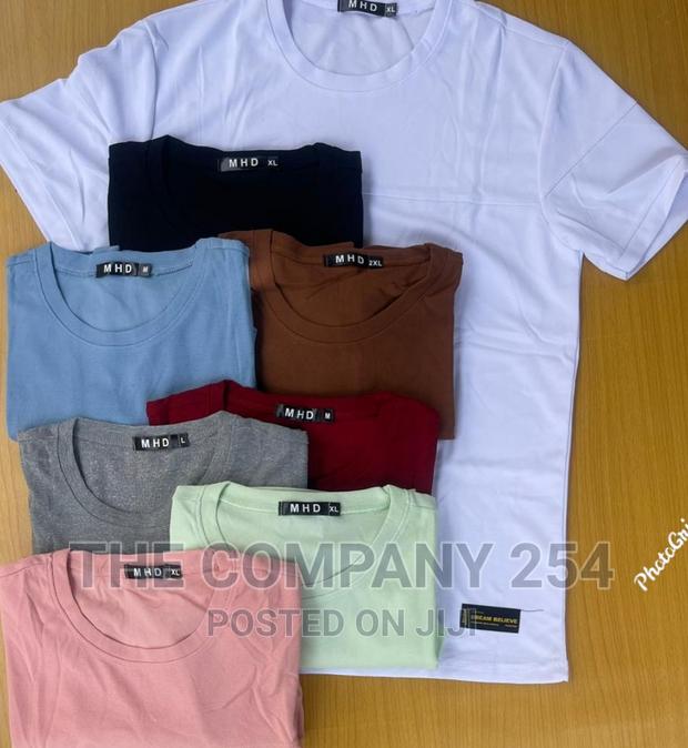 Quality Classic Designer Plain Colour T-Shirts - thumbnail 4