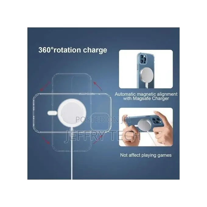iPhone 11, 12 Transparent Compatible for Wireless Charging