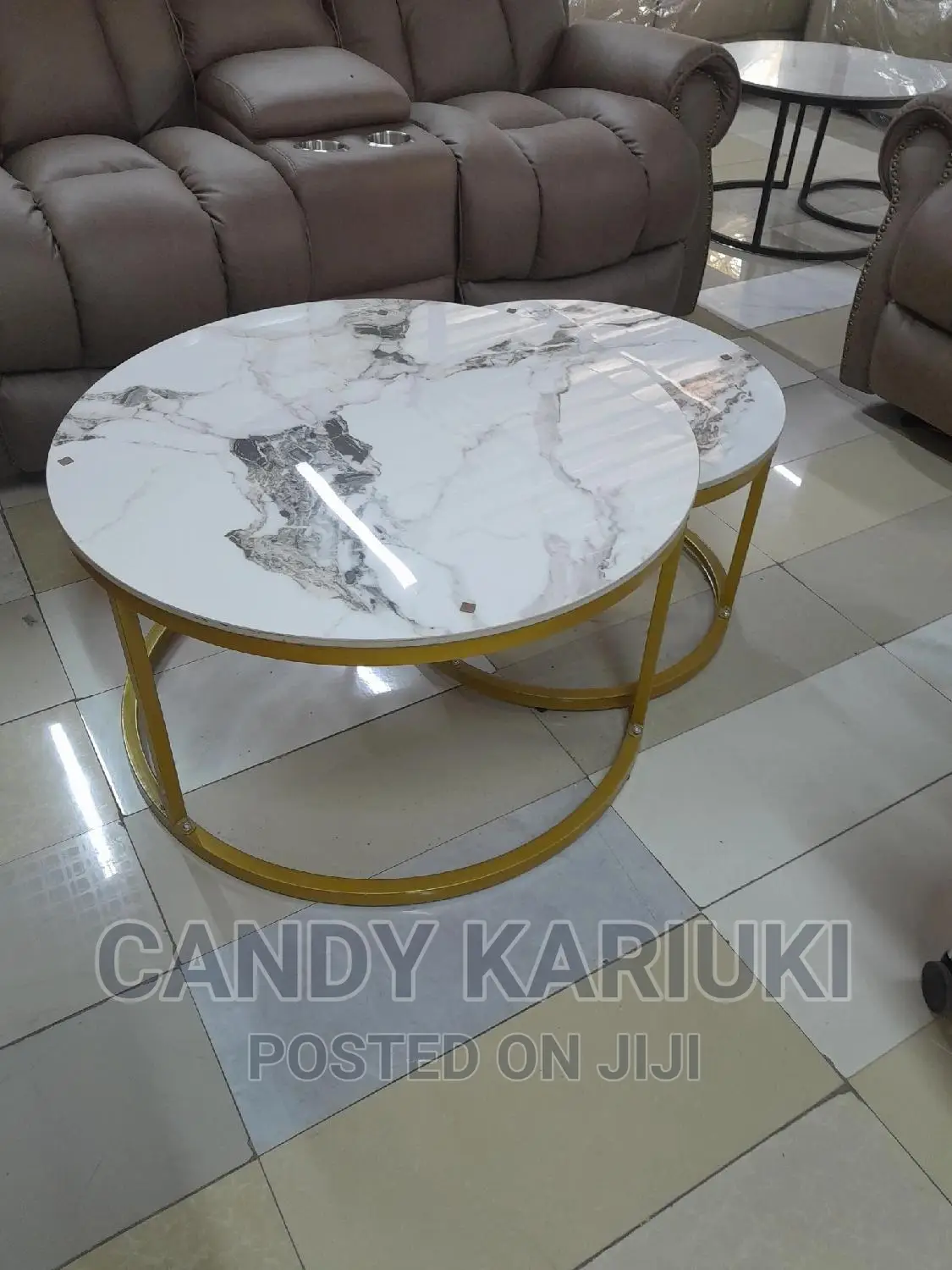 Beautiful Marble Nesting Stools