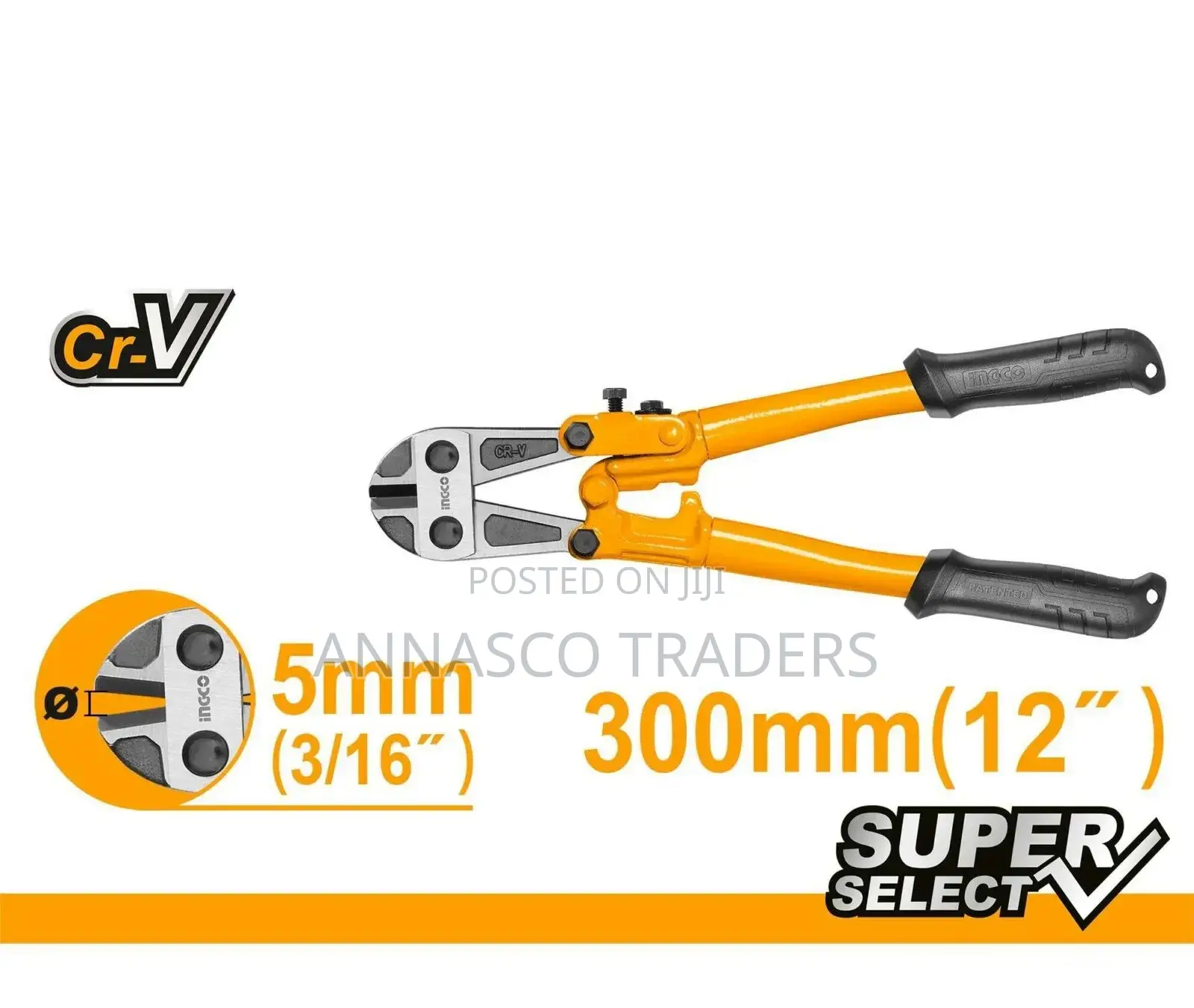 INGCO HBC1812 STRONG Bolt Cutter 12"