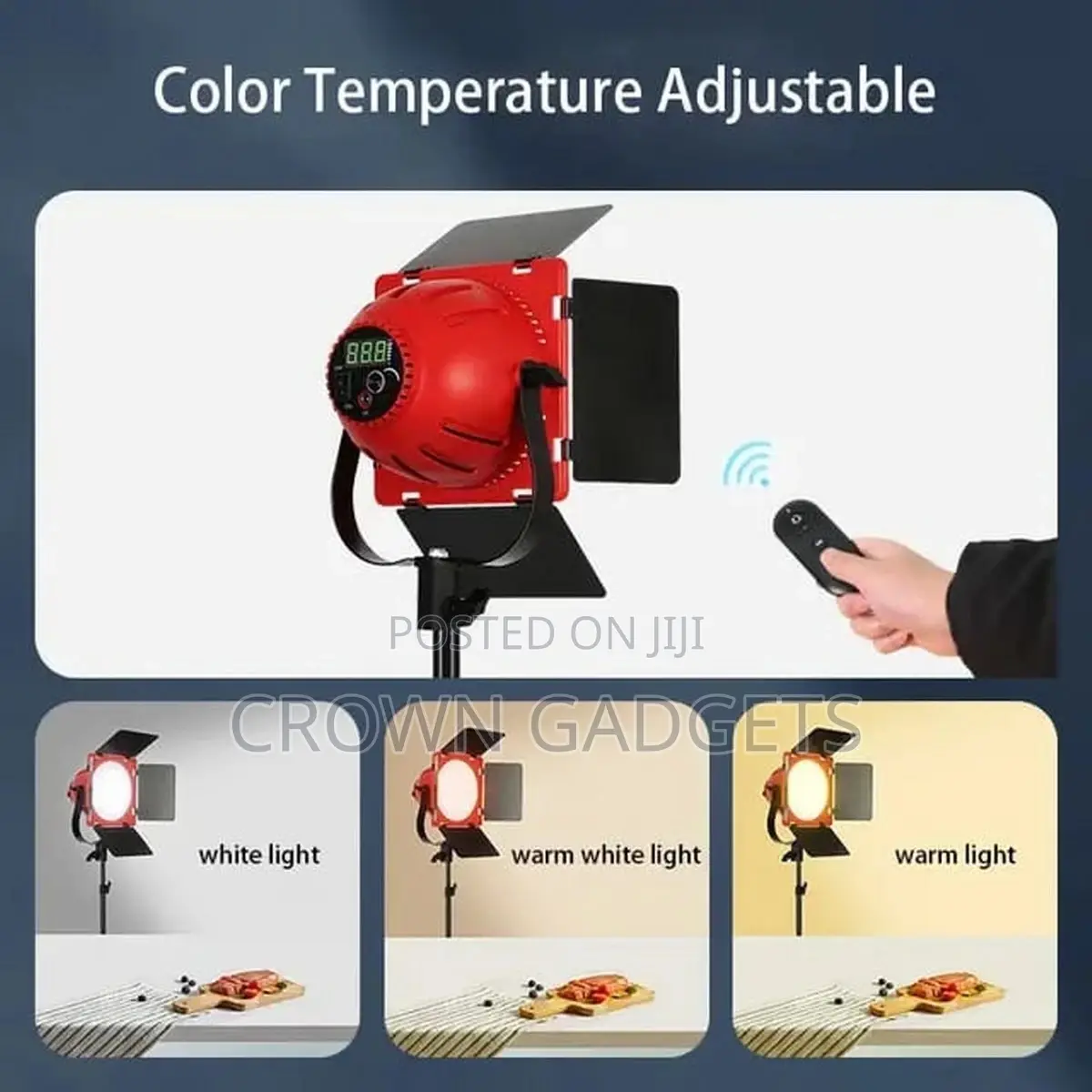 Red Head Continuous Video Lighting