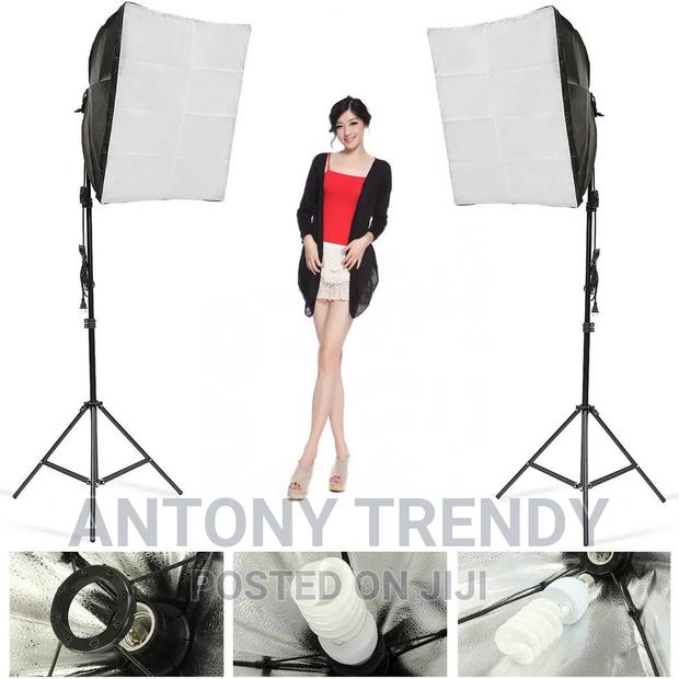 Four Lamp Softbox Kit With E27 Base Holder Soft Box - main view