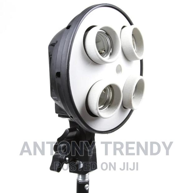 Four Lamp Softbox Kit With E27 Base Holder