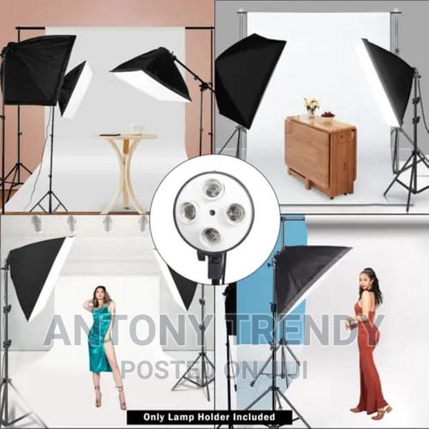 Four Lamp Softbox Kit With E27 Base Holder Soft Box Camera - main view