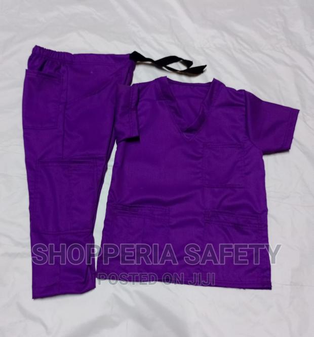 Purple Medical Scrubs - main view