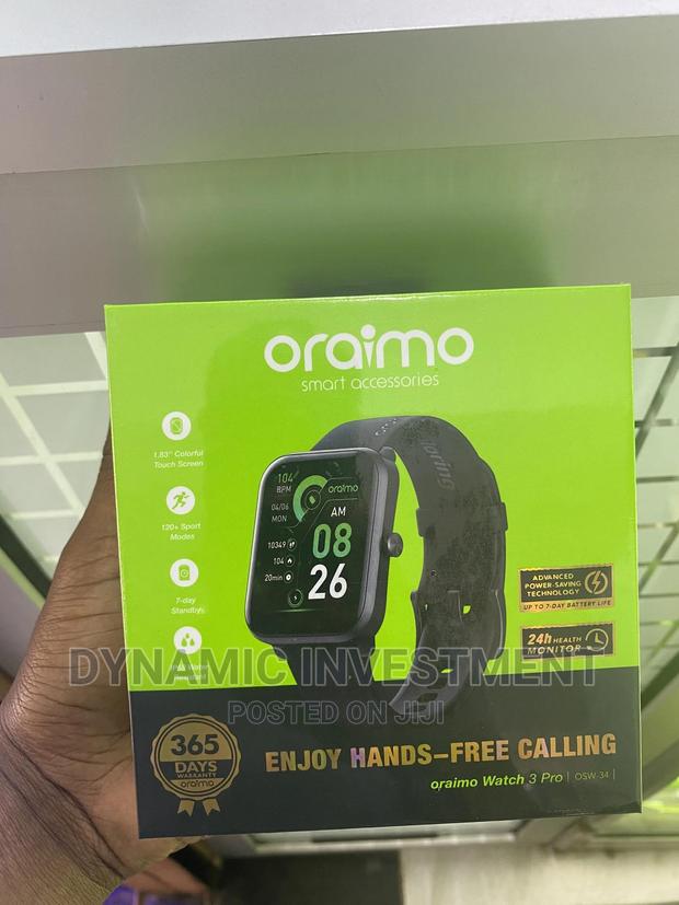 Oraimo Watch 3 Pro, 1.83'' Touch, BT Call Smart Watch