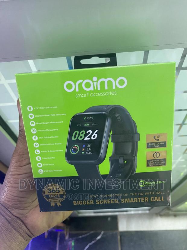 Oraimo Watch 2 Pro BT Call Smart Watch - thumbnail 2