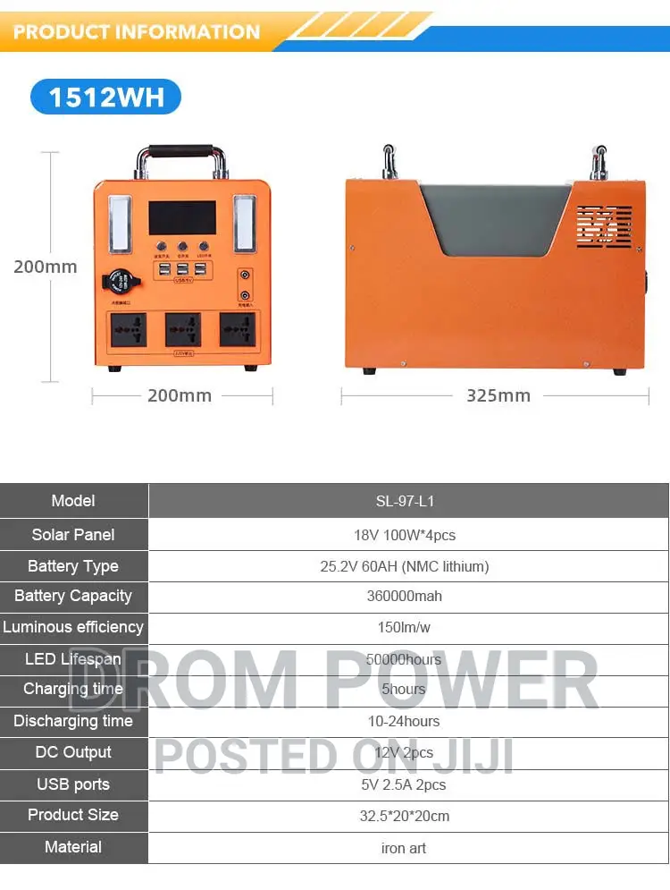 Solar Energy System 1260wh