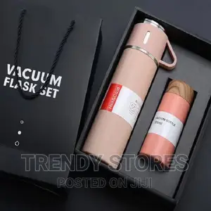 Vacuum Flask Gift Pack Set (500ml Thermo Cup , Lid Cup + 180