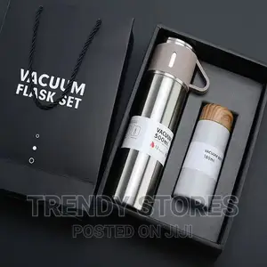 Vacuum Flask Gift Pack Set (500ml Thermo Cup , Lid Cup + 180
