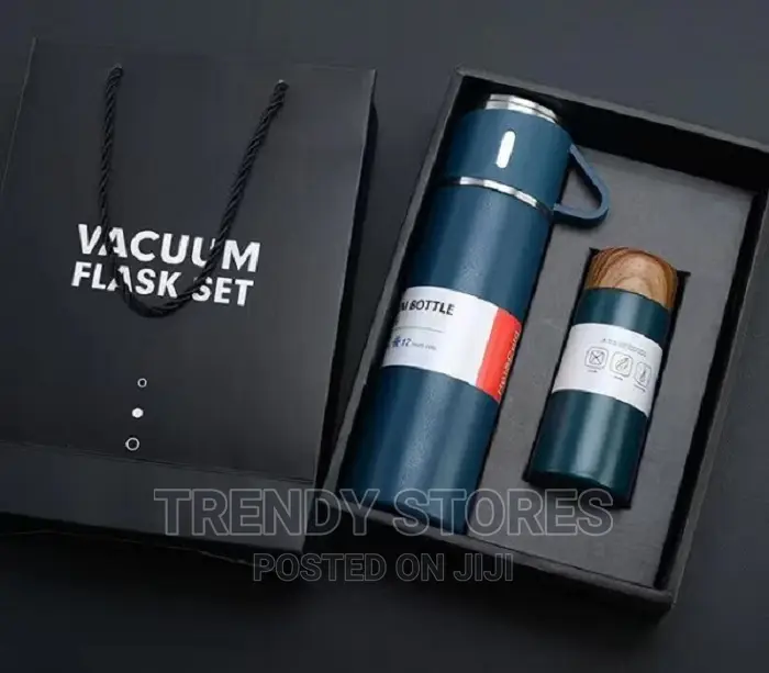 Vacuum Flask Gift Pack Set (500ml Thermo Cup , Lid Cup + 180