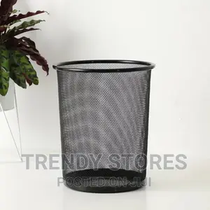 10ltr Black Circular Waste Bin