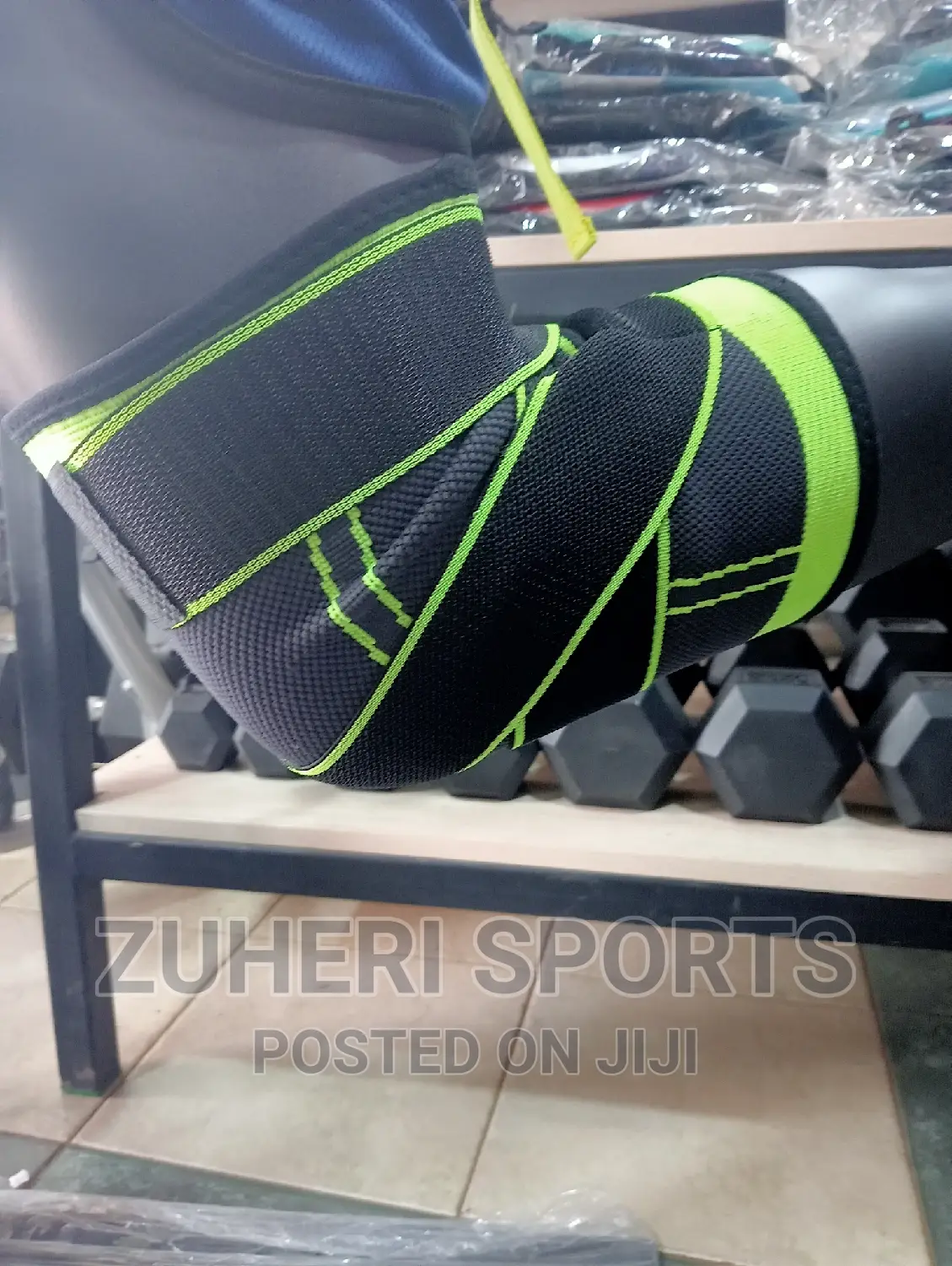 Elastic Knee Support Brace Sleeves With Adjustable Straps