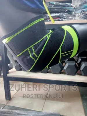 Elastic Knee Support Brace Sleeves With Adjustable Straps