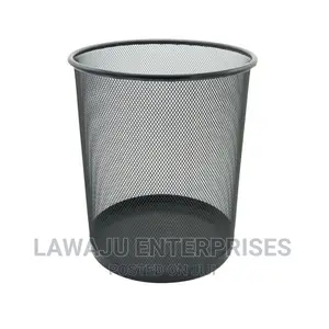 10ltr Black Circular Waste Bin