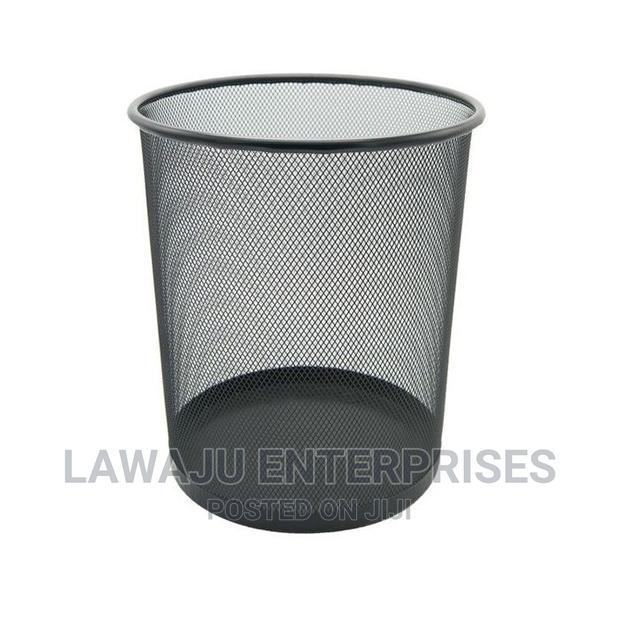 10ltr Black Circular Waste Bin