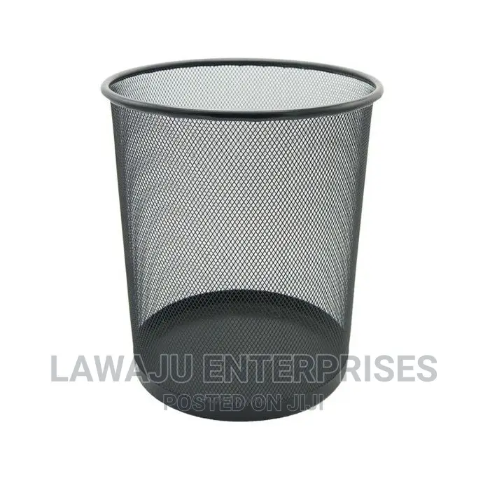 10ltr Black Circular Waste Bin