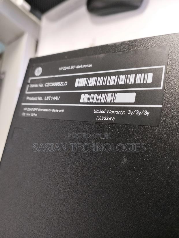 Desktop Computer HP Z240 8GB Intel Core I7 HDD 500GB - thumbnail 3