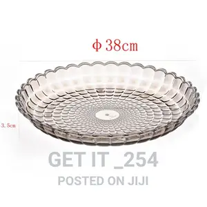 38cm Round Acrylic Tray Availablepc