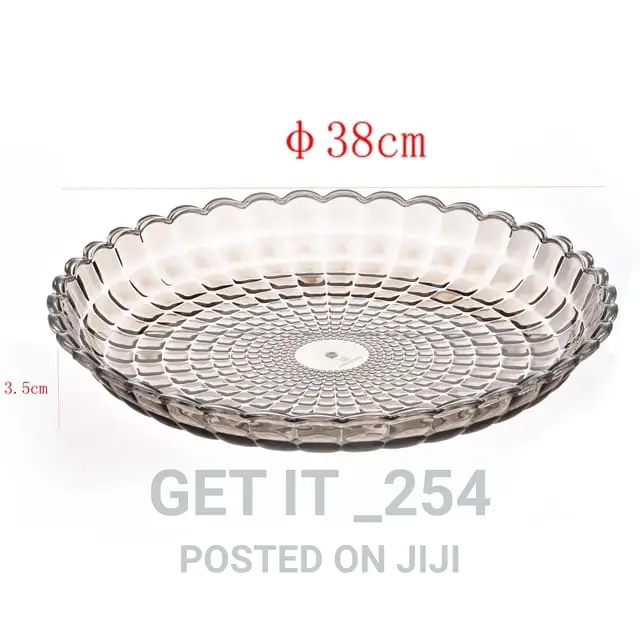 38cm Round Acrylic Tray Availablepc