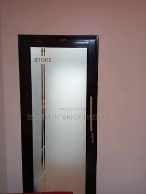 Aluminum With Frosted Glass Doors