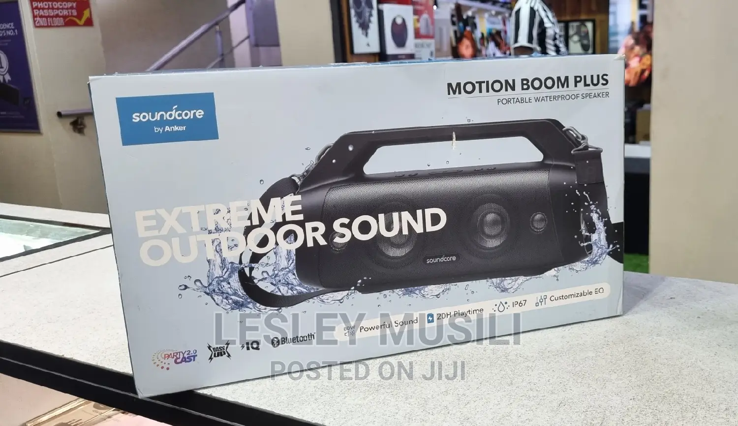 Motion Boom Plus Portable Water Proof Speaker(Anker)