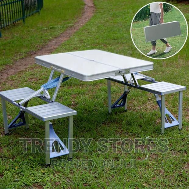 Portable Foldable Outdoor Picnic Table With 4 Seats - main view