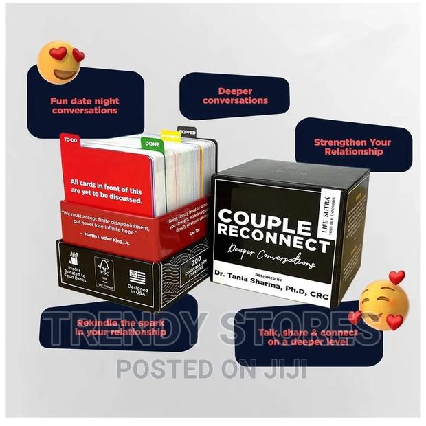 Couple Reconnect Deeper Conversation Starter Card Game - main view