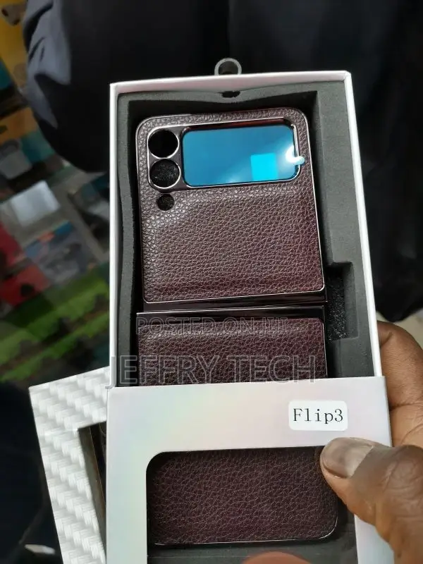 Samsung Galaxy Z Flip 3 5G Case, Leather Case, PU Leather
