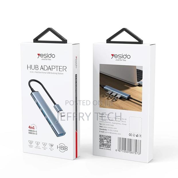 Yesido 4 in 1 Multifunctional USB Docking Station - HB18 - thumbnail 4