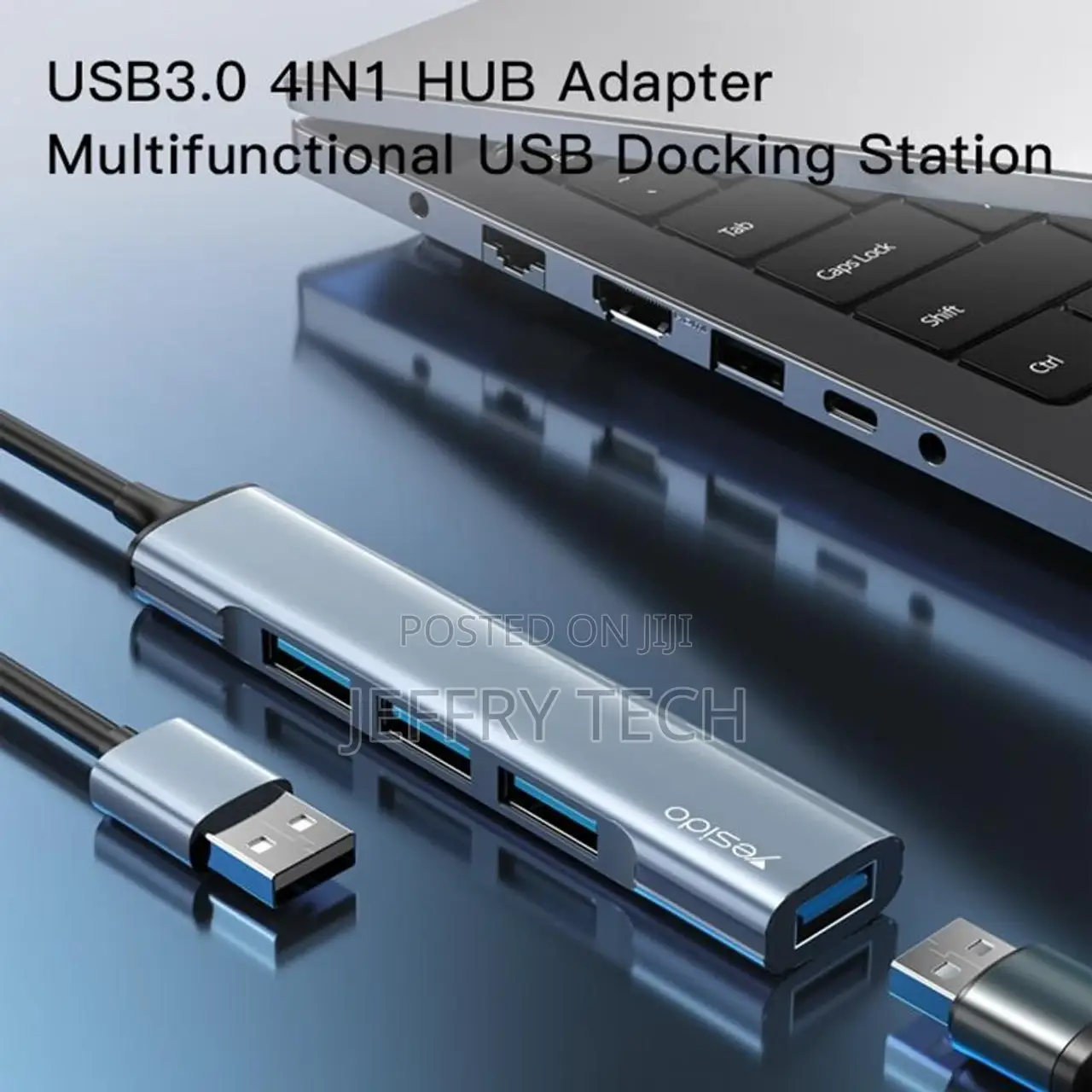 Yesido 4 in 1 Multifunctional USB Docking Station - HB18