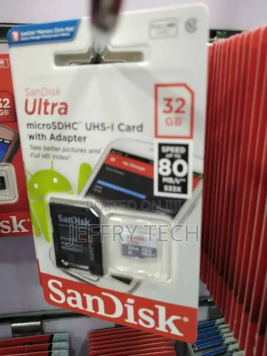 Sandisk 32GB Ultra UHS-I Microsdhc Memory Card (Class 10)