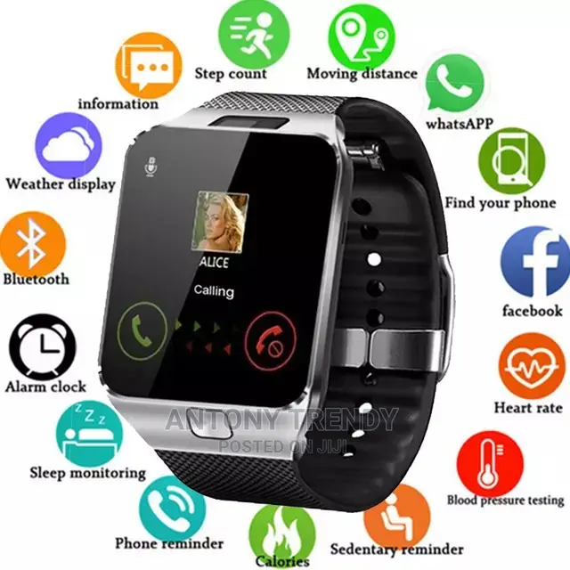Dz09 Smart Watch With Sim And Mem Card Port