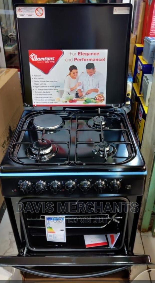 Ramtons 60cm×60cm Standing Cooker With 3 Gas, 1 Electric,