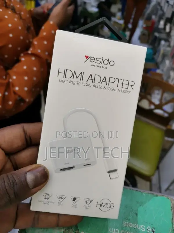 Yesido HM06 Lightning iPhone to HDMI Adapter Plug and Use