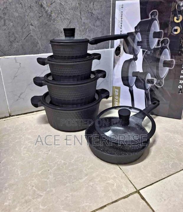 10 Pieces Set Edenberg Nonstick EB-9186 Cookware Set