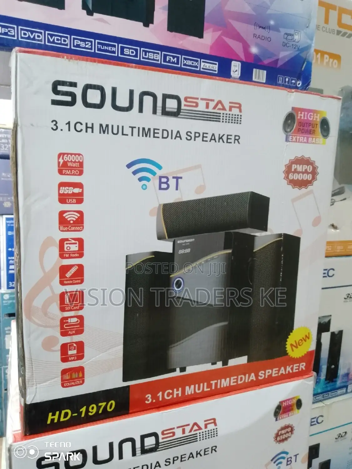 Brand New Sound Star HD-1970 3.1ch Multimedia Speaker System