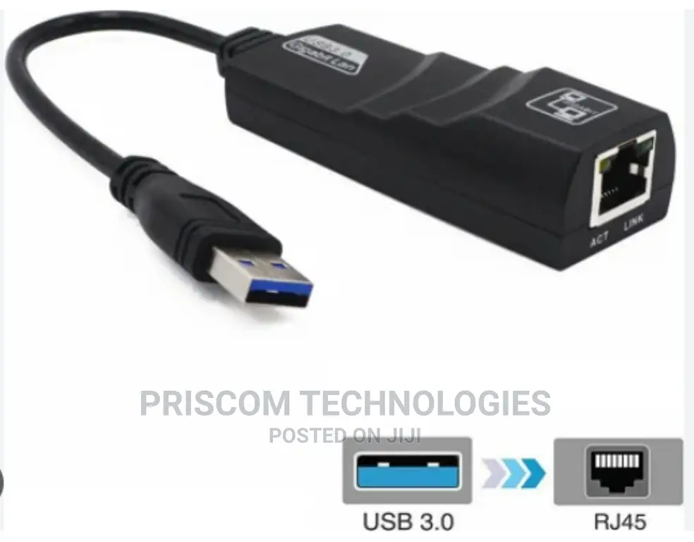 USB 3.0 to Lan Adapter Windows Mac Compatible 1000MBPS