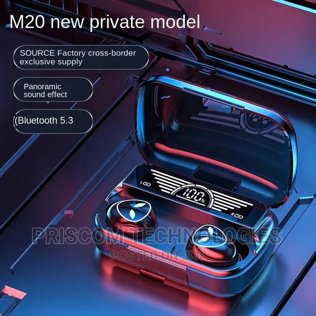 High Quality Ear Buds, M20 Wireless Earbuds Bluetooth 5.3 - thumbnail 2