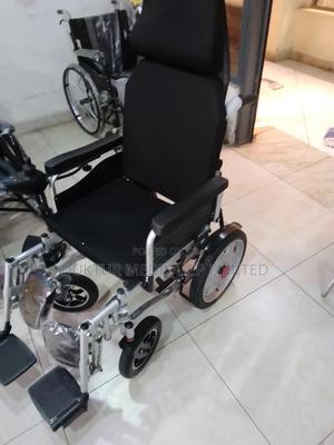 Dual Motors Reclining Electric Wheelchair Portable Folding - thumbnail 2