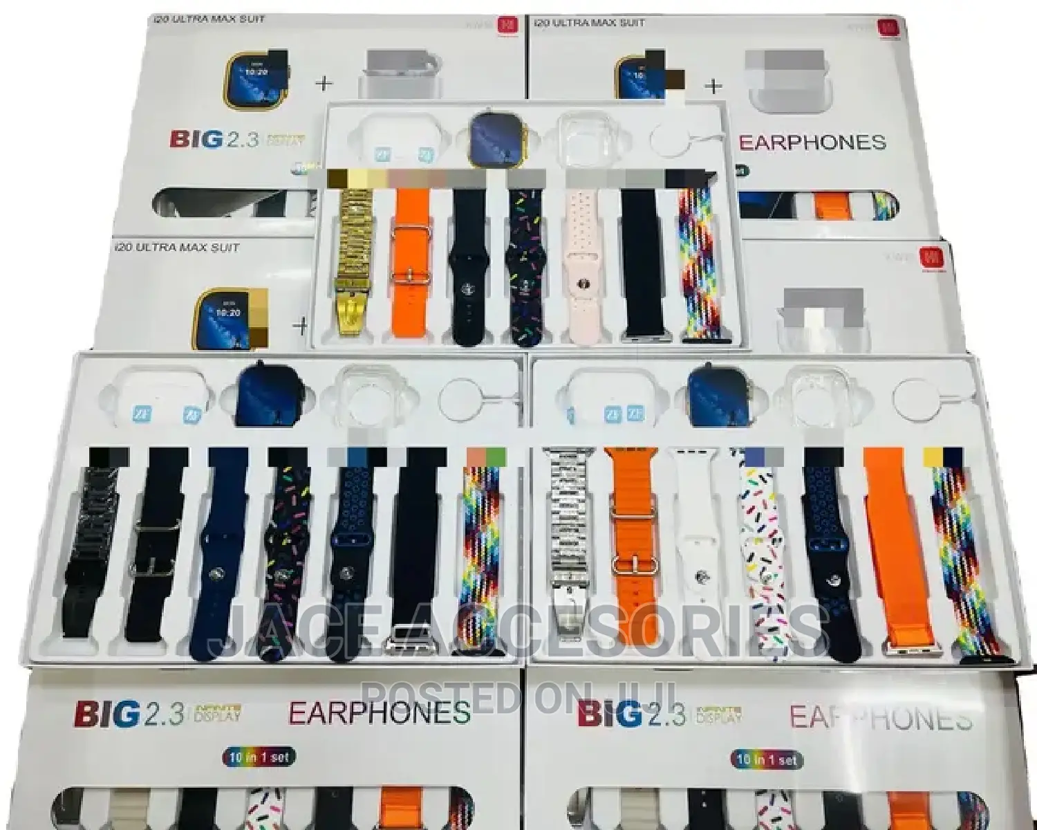 New I20 Smartwatch 10 in 1 Set