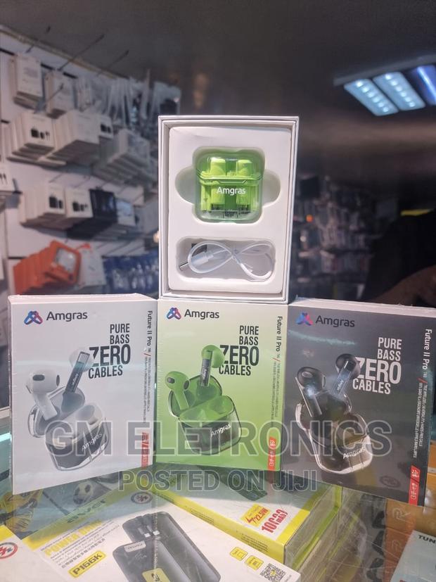 Amgras Future II Pro Bluetooth Earphone Transparent ENC . - main view