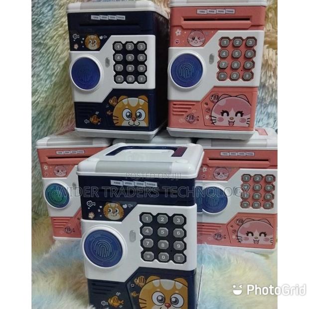 Electronic Piggy Bank Simulation ATM Password Money - main view