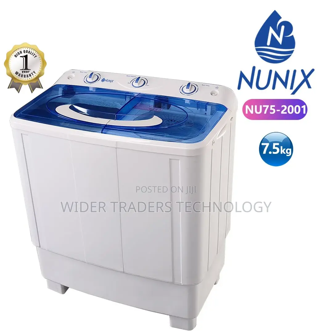 Nunix 7.5kg Twins Tub Washing Machine