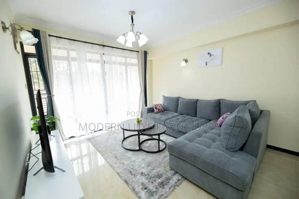 New Grey L-Seat Sofa